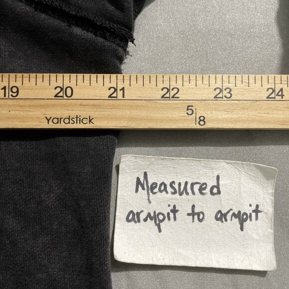 Oli & Hali Hoodie Size Small Acid Washed Black Hooded Terry Knit Sweatshirt Top - Picture 8 of 9